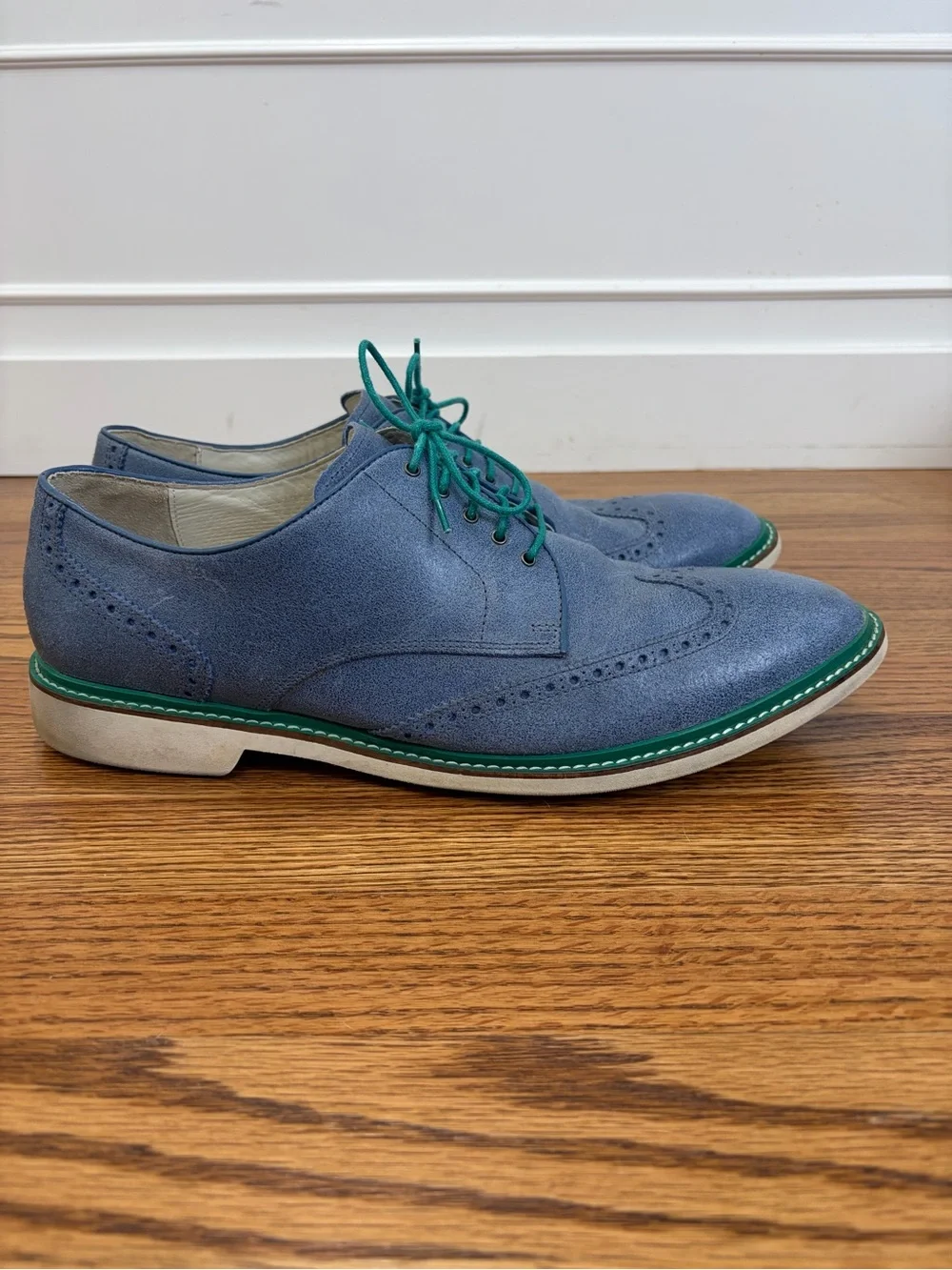 Cole Haan Air Franklin Smoke Suede Wingtip Oxford NikeAir Technology (13)